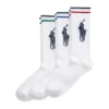 Big Pony Athletic Crew Sokker Hvit 3 Pack