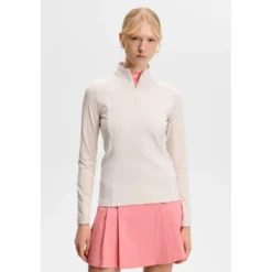 Cindy Quarter Zip Midlayer Dame Moonbeam