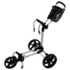 Compact+ Slim Golftralle Sølv