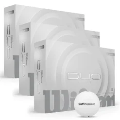 Duo Soft Golfball Golfshopen.no Logo Hvit 3 Dusin
