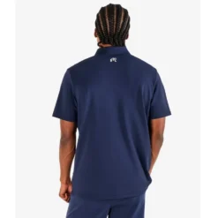 Evergreen Block Placket Pique Herre Navy