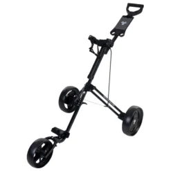 Golftralle 3 Hjul Svart