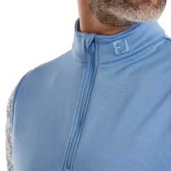 Half Zip Vest Herre Blå