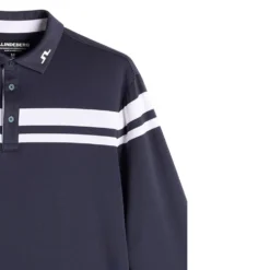 Kenny LS Stripe Pique Herre Navy