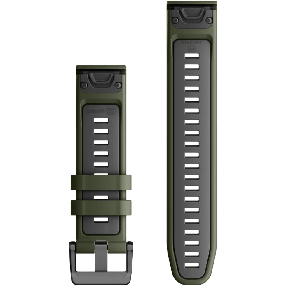 Klokkereim 22mm Mosegrønn
