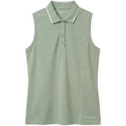 Miriam Sleeveless Pique Dame Lily Pad