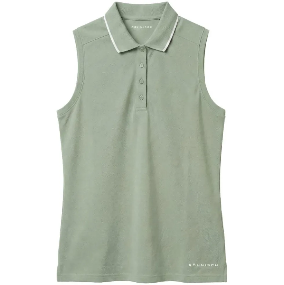 Miriam Sleeveless Pique Dame Lily Pad