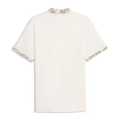 Modalon Floral Rib Pique Herre Hvit/Beige