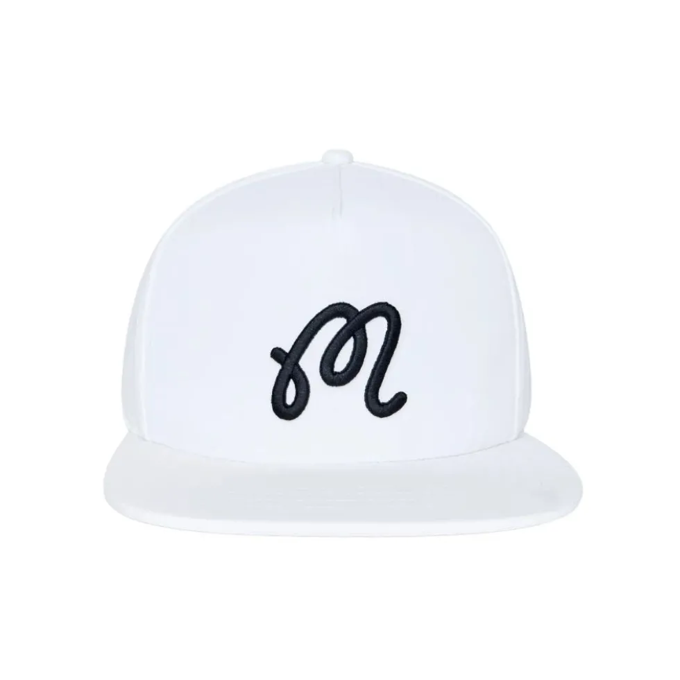 M Snapback Caps Hvit