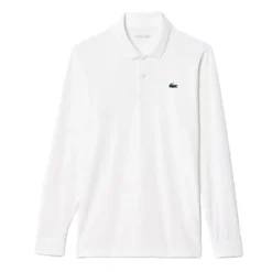 Performance Longsleeve Pique Herre Hvit