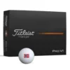 Pro V1 Golfball Hvit Norsk Flagg