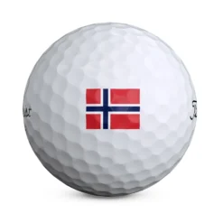 Pro V1 Golfball Hvit Norsk Flagg
