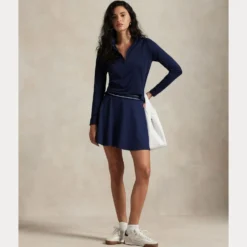 RLX Cable-Motif A-Line Skort Dame Navy