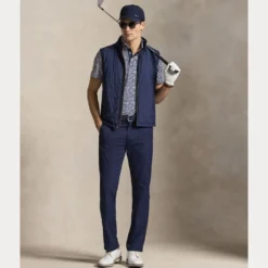 RLX Tailored Fit Performance Pique Herre Navy/Hibiscus