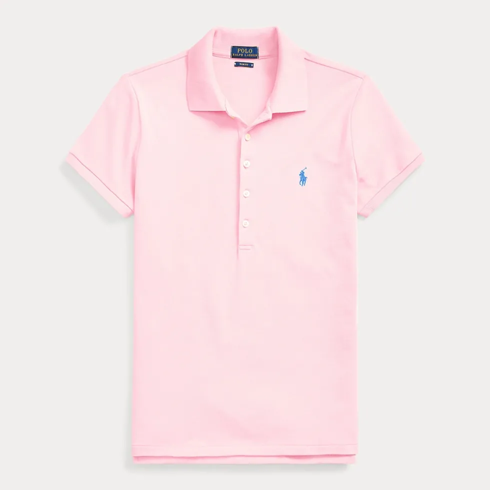 Stretch Pique Dame Rosa
