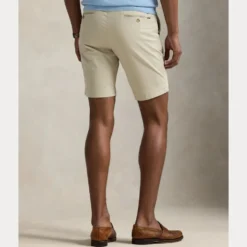 Stretch Slim Fit Chino Shorts Herre Beige