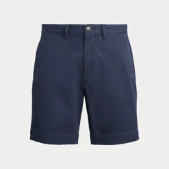 Stretch Straight Fit Chino Shorts Herre Navy