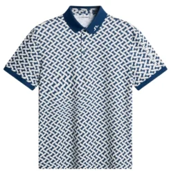 Tour Tech Print Pique Herre Ladder Estate White