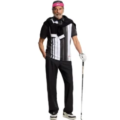 30Y Tour Tech Striped Pique Herre Stripe Placement Graphic